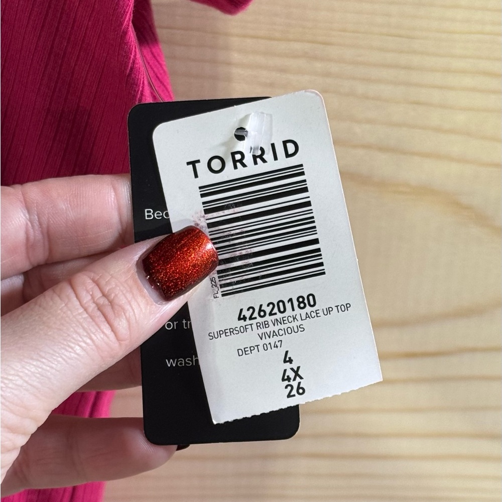NWT Torrid Super Soft Ribbed Top - Picture 6 of 6